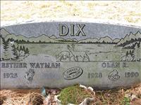 Dix, Olan R. and Esther (Wayman)